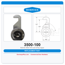 Bobrick 3500-100 Lock & Key Upper