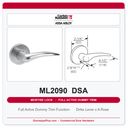 Corbin Russwin ML2090 DSA Full Active Dummy Trim | Grade 1 Commercial