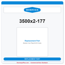 Bobrick 3500x2-177 Coin Plate Kit 50 Cents