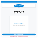 Bobrick 6777-17 Wall Plate, after June 1985 - Pack of 4