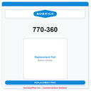 Bobrick 770-360 Controller