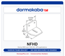 Dorma NFHD Narrow Frame Bracket HD | Aluminum 689