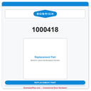 Bobrick 1000418 Label-Handicapped Symbol - Pack of 2