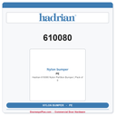 Hadrian 610080 Nylon Partition Bumper | Pack of 8