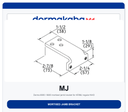 Dorma MJ Mortised Jamb Bracket | Aluminum 689