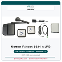 Norton 5831 x LPB Low Energy Operator | Push Side | Less Push Buttons