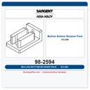 Sargent 98-2594 Hurricane Mullion Bottom Retainer Pack - HCL980 / 12-HCL980