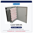Lund 1205-AA Wall Key Cabinet | 450-Key Two-Tag | Made in USA