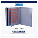 Lund C-700 Wall Key Cabinet | 700-Key One-Tag | Made in USA
