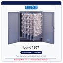 Lund 1807 Table or Wall Key Cabinet | 1200-Key Two-Tag | Made in USA
