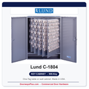 Lund C-1804 Table or Wall Key Cabinet | 900-Key One-Tag | Made in USA