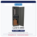 Lund C-2502 Combo Floor Key Cabinet | 1200-Key One-Tag | Made in USA