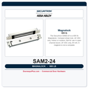 Securitron SAM2-24 Magnalock | 600 lb