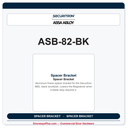 Securitron ASB-82-BK | Spacer Bracket