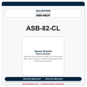 Securitron ASB-82-CL | Spacer Bracket