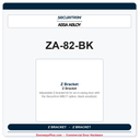 Securitron ZA-82-BK | Z Bracket