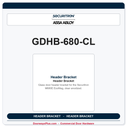 Securitron GDHB-680-CL | Header Bracket