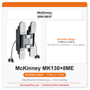 McKinney MK130+8ME QC12 7-7/8 in x 1-1/2 in Electrified Concealed Invisible Full Mortise Hinge