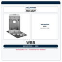 Securitron WBB Weatherized Back Box - Wall Mount, Single Gang
