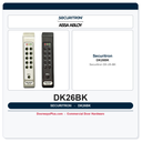 Securitron DK-26 Digital Keypad and Controller - Narrow Stile, Weatherproof, Black