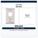 Securitron MKAN2 Mortise Keyswitch - Alternate, DPDT, Narrow, Green/Red LED