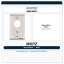Securitron MKPZ Mortise Keyswitch - Momentary, SPDT, Double Gang, Green/Red LED, Audible