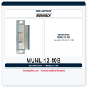 Securitron MUNL-12-10B UnLatch Electric Strike for Mortise Locks - 12 VDC, Fail Secure, Oil Rubbed Bronze
