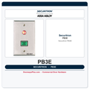 Securitron PB3E Push Button - 3/4 in Rectangle, Non-Illuminated, Momentary, Single Gang