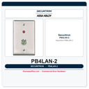 Securitron PB4LAN-2 Push Button - Narrow Stile, Alternate, Bi-color LED, DPDT