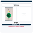 Securitron PBA Push Button - 1-1/2 in, Illuminated, Alternate, DPST, Single Gang