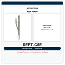 Securitron SEPT-C5E Square-Cut Electrical Power Transfer - CAT5E