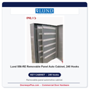 Lund 556-RE Removable Panel Auto Cabinet, 240 Hooks