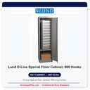 Lund D-Line Special Floor Cabinet, 800 Hooks